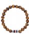 Tommy Hilfiger  Beaded Bracelet W/Iconic Closure Bruin (TJ2790067)